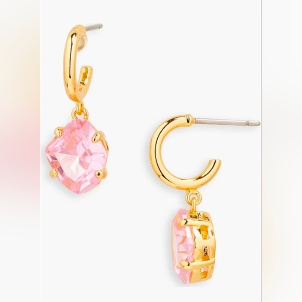 Kate Spade New York Treasure Trove Drop Huggie Hoop Earrings NWT